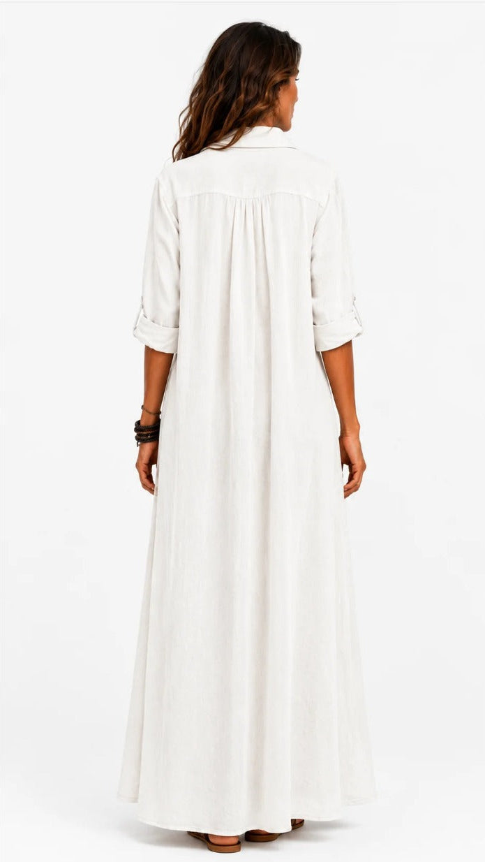 Giulia – Vestido Largo de Lino