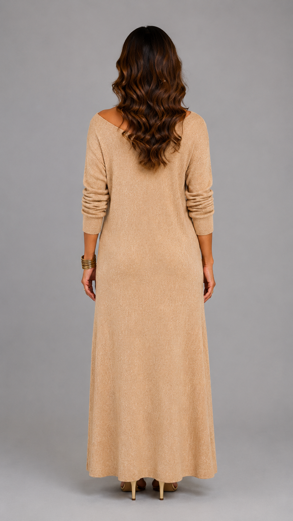 Asterelle | Robe Midi Élégante à Fente Latérale