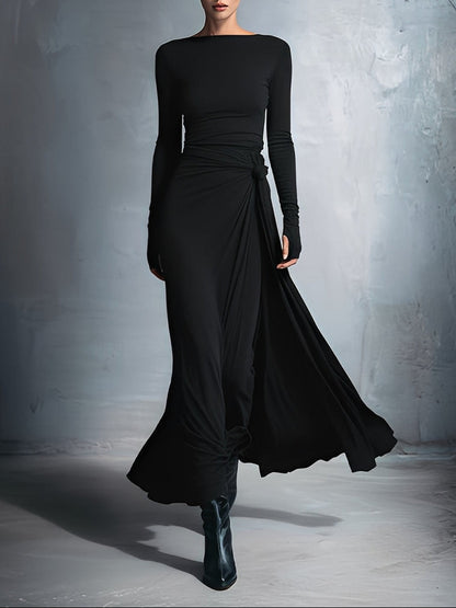 Vittoria · Robe longue avec nœud latéral