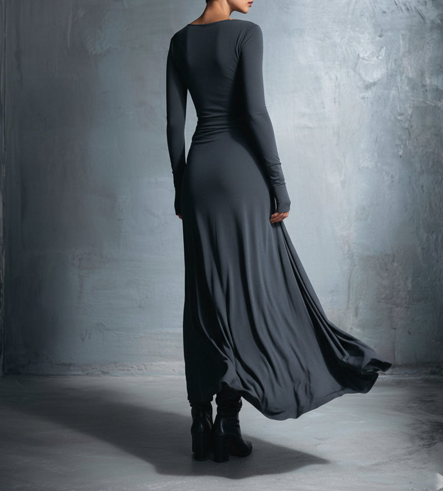Vittoria · Robe longue avec nœud latéral
