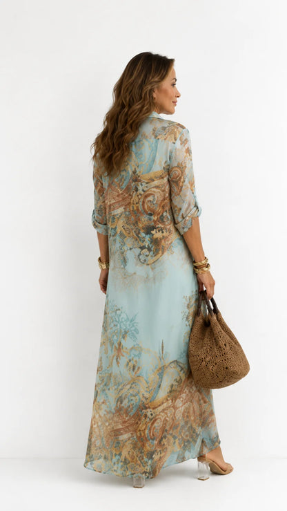 Lorna | Robe Chemise Méditerranéenne