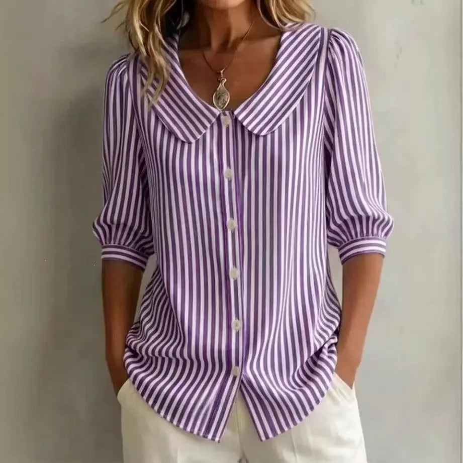 Alice - Camicetta Casual a Righe