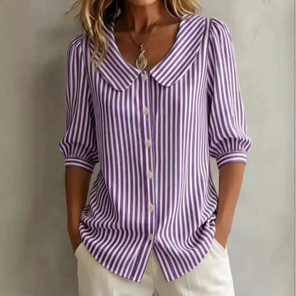 Alice - Camicetta Casual a Righe