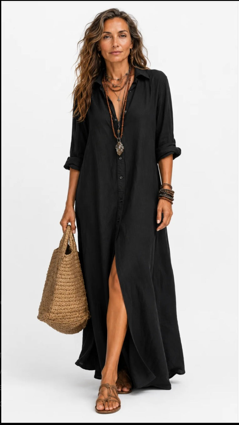 Giulia – Robe Longue en Lin