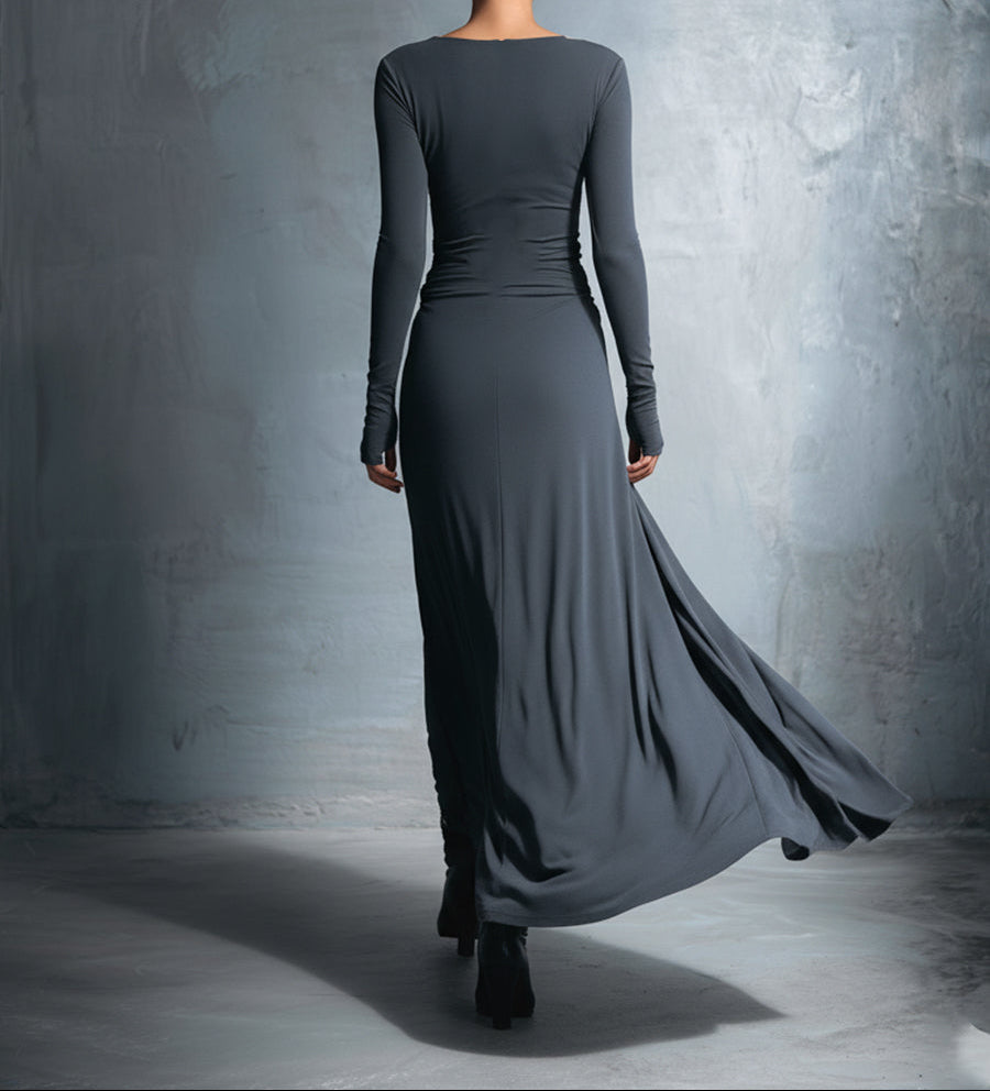 Vittoria · Robe longue avec nœud latéral