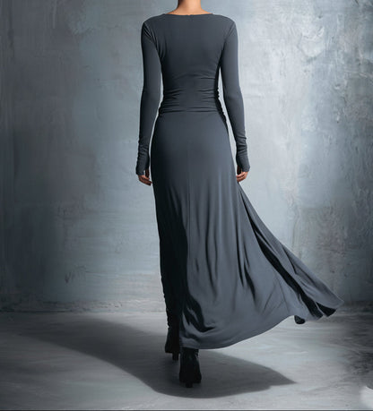 Vittoria · Robe longue avec nœud latéral